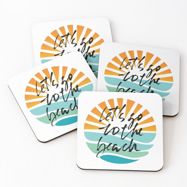 Item preview, Let's go to the beach with sunset logo designed and sold by NicMacTees.