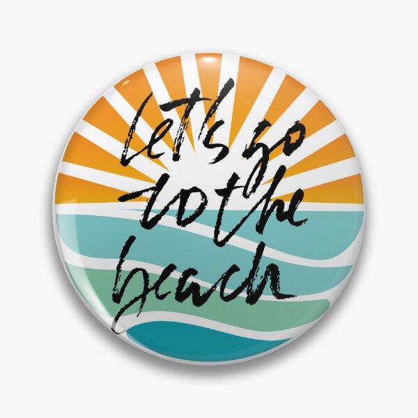 Item preview, Let's go to the beach with sunset logo designed and sold by NicMacTees.
