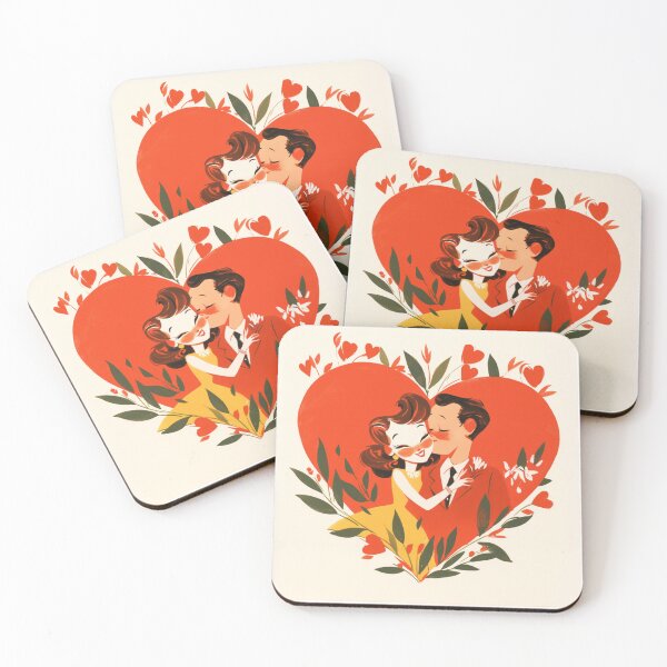 Item preview, Vintage valentines day couple designed and sold by MendaciousMina.