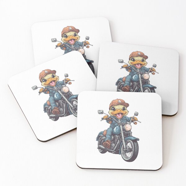 Item preview, Cute Duck And Motor Bike  designed and sold by MarcinDesign.