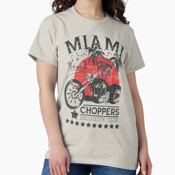 Item preview, Choppers on Miami Beach designed and sold by The Vintage Retro Store.