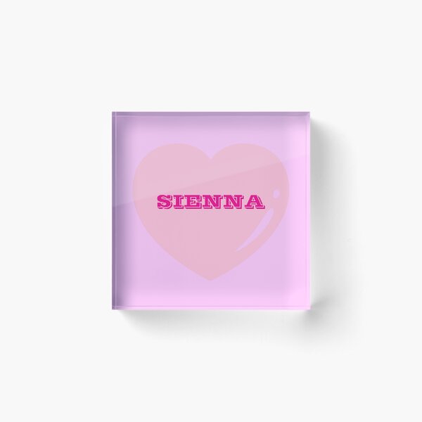 Item preview, Sienna Name Girl Pink designed and sold by Monika Howarth.