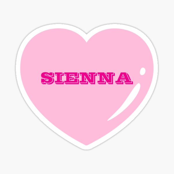 Item preview, Sienna Name Girl Pink designed and sold by Monika Howarth.
