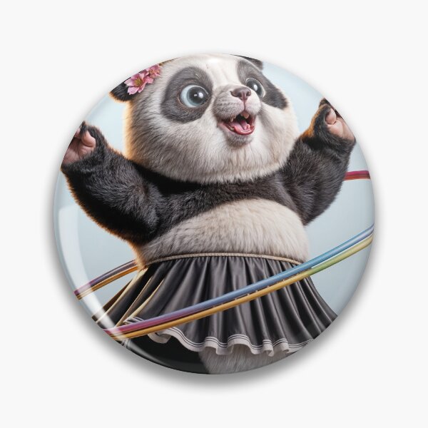 Item preview, Panda With a Hula Hoop designed and sold by Maria Dryfhout.