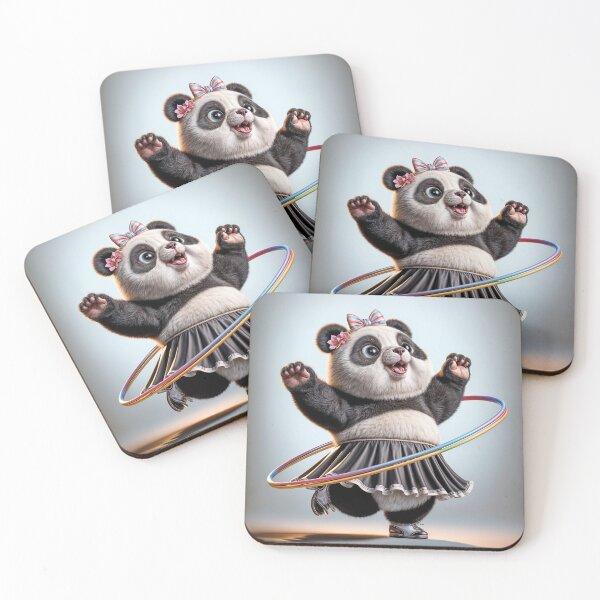 Item preview, Panda With a Hula Hoop designed and sold by Maria Dryfhout.