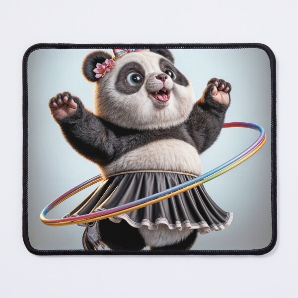 Item preview, Panda With a Hula Hoop designed and sold by Maria Dryfhout.
