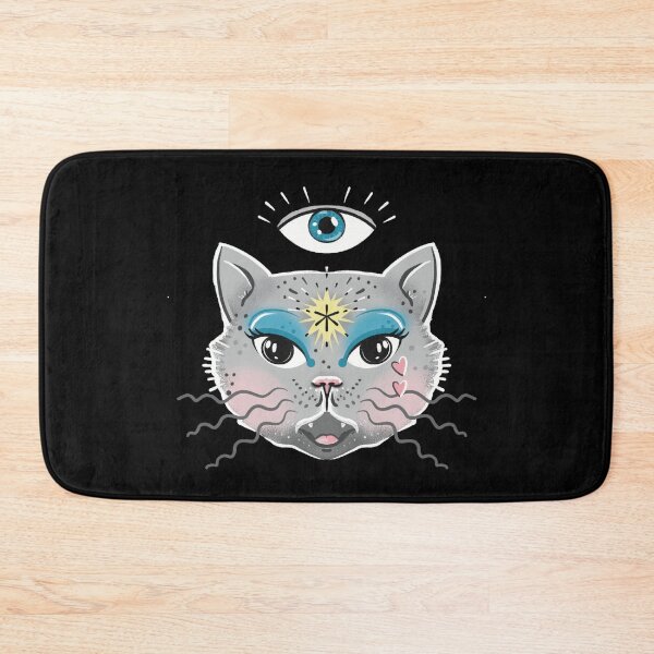 Item preview, Cat and the all seeing third eye designed and sold by jasmineberry.