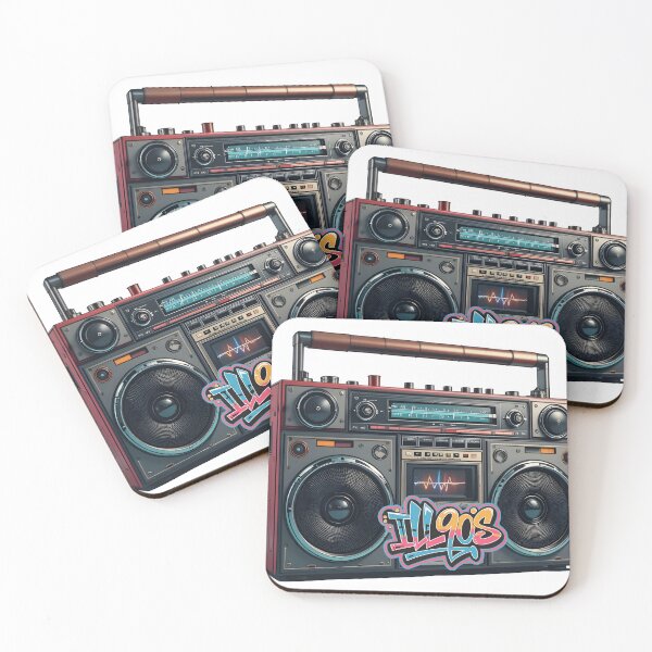 Artikelvorschau, Boombox 90er Retro Graffiti Druck entworfen und verkauft von iLL90s.