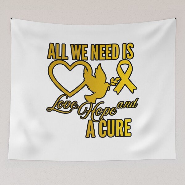 Item preview, All We Need Is Love Hope And A Cure Childhood Cancer Awareness  designed and sold by Auchi_Verse.
