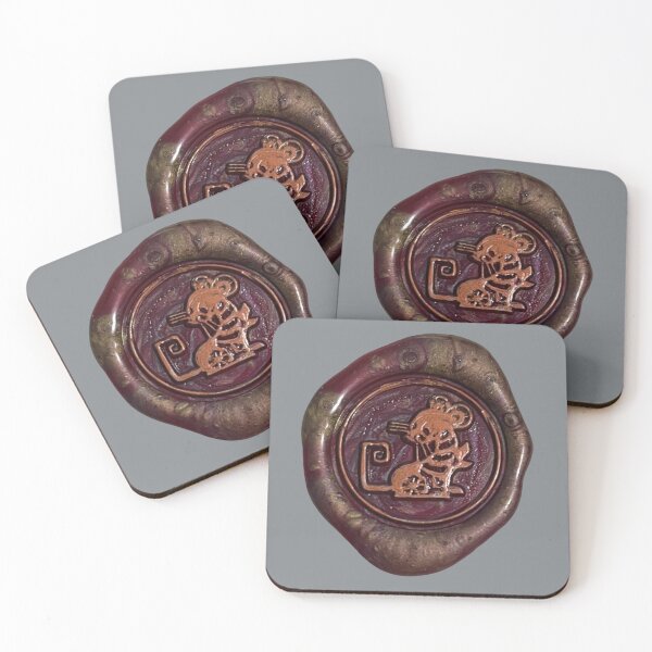 Item preview, Wax Seal - Wise Rat, burgundy/bronze designed and sold by Elinda96.
