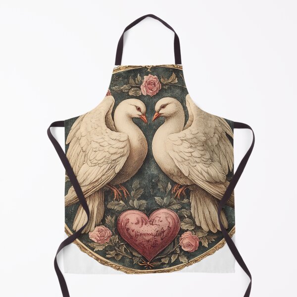 Item preview, Vintage valentines day turtle dove heart designed and sold by MendaciousMina.