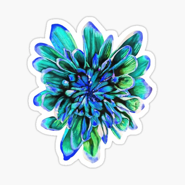 Item preview, Light Blue Chrysanthemum 8 designed and sold by nastiaart.