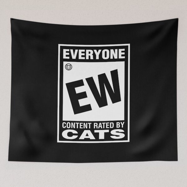 Item preview, Everyone Ew Content Rated By Cats designed and sold by sachpica.