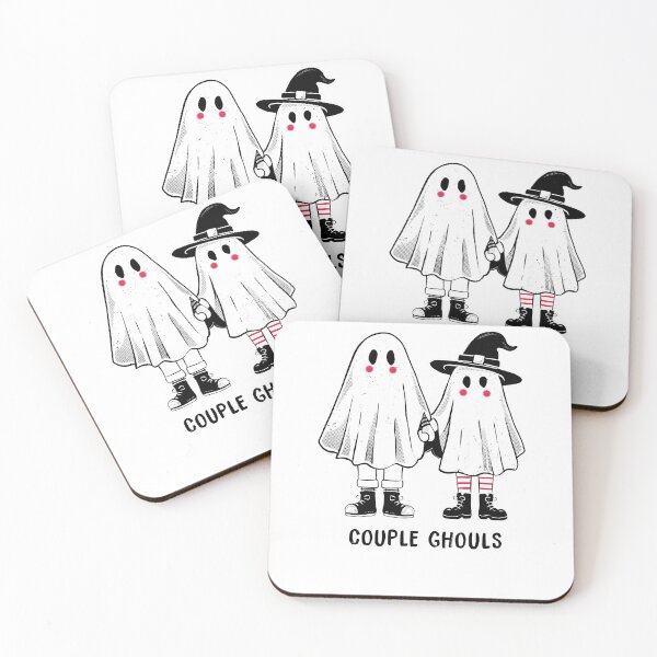 Item preview, Couple Ghouls - Funny Dark Cute Ghost Love Valentines Gift designed and sold by koalateess.