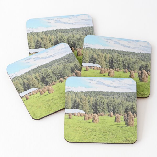 Item preview, Haystacks - evalaaksart - A piece of Finland designed and sold by evalaaksart.
