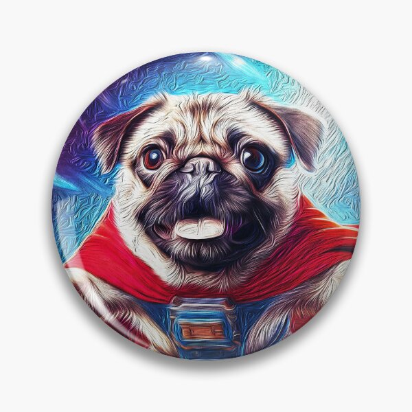 Item preview, Super Pug  designed and sold by Flower Magic .