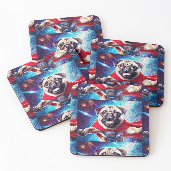 Item preview, Super Pug  designed and sold by Flower Magic .