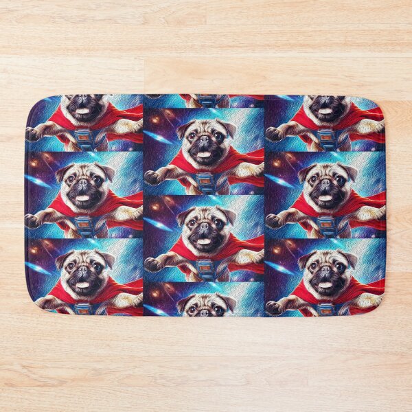 Item preview, Super Pug  designed and sold by Flower Magic .