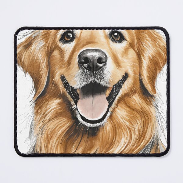 Item preview, Golden Retriever dog happy face designed and sold by Zarek-pixel-paws.