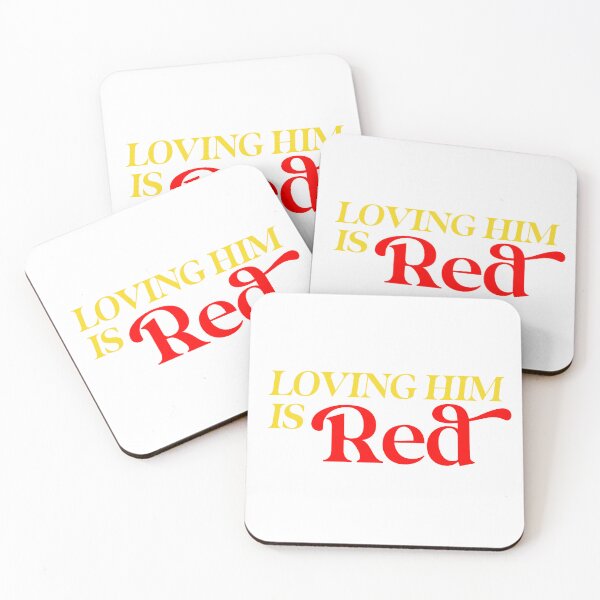 Item preview, “Loving Him Is Red” Taylor Swift Chiefs-Inspired Sticker designed and sold by Stickers by @molllyclare.