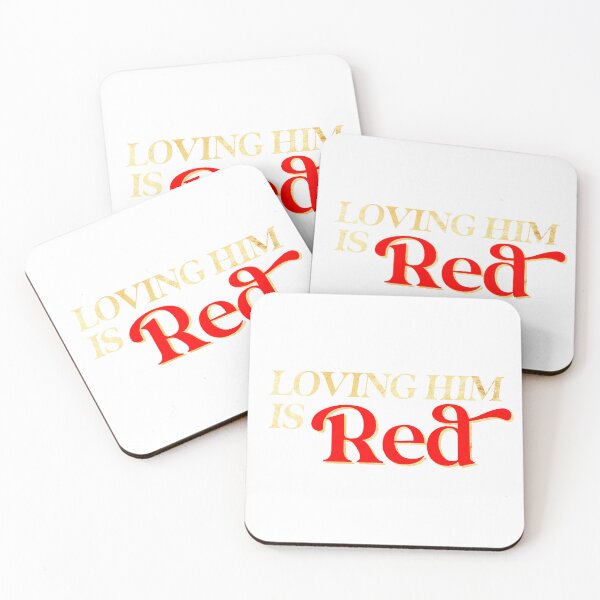 Item preview,  “Loving Him Is Red” Taylor Swift Chiefs-Inspired Sticker designed and sold by Stickers by @molllyclare.