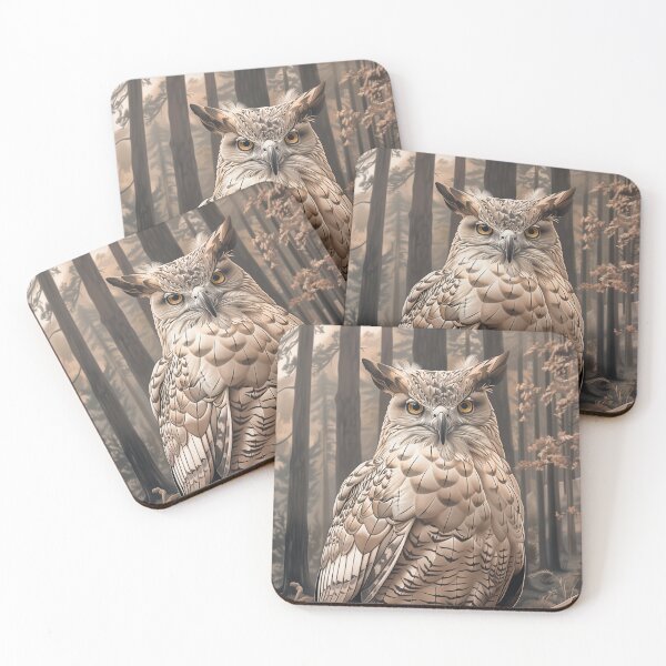 Item preview, Majestic Owl in Forest designed and sold by PetsArt.