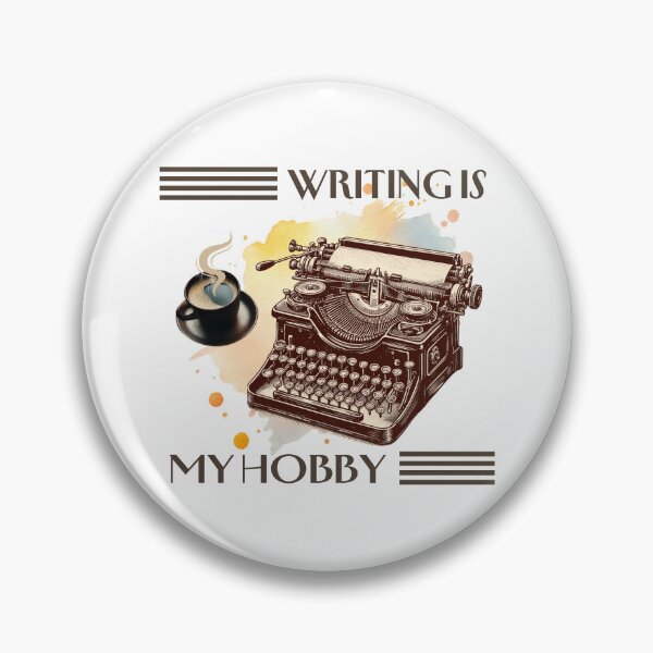 Item preview, Writing is my hobby with a vintage typewriter designed and sold by whee25.