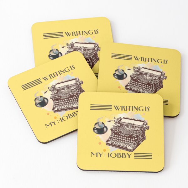 Item preview, Writing is my hobby with a vintage typewriter designed and sold by whee25.
