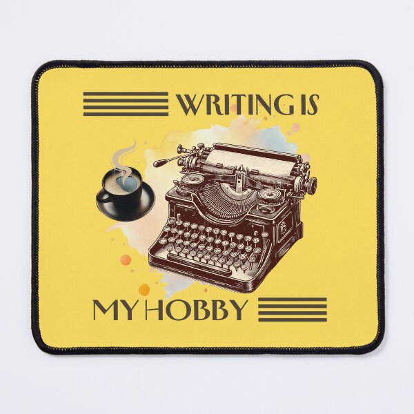 Item preview, Writing is my hobby with a vintage typewriter designed and sold by whee25.
