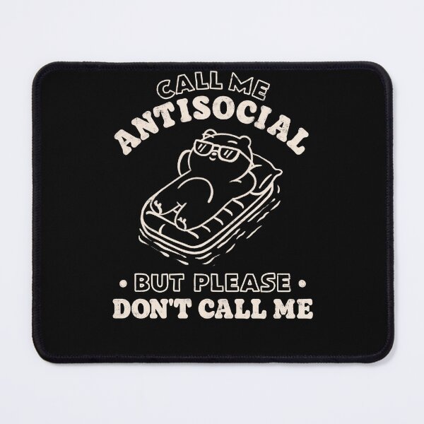 Item preview, Call Me Antisocial But Please Don't Call Me - Funny Sarcasm Cute Ghost Love Valentines Gift designed and sold by koalateess.