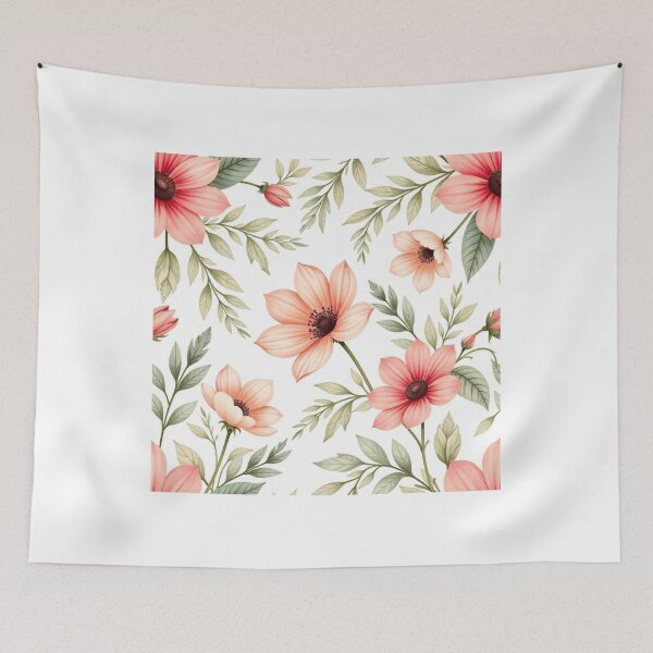Item preview, Watercolor Vintage Floral Pattern Design designed and sold by hjian8219.