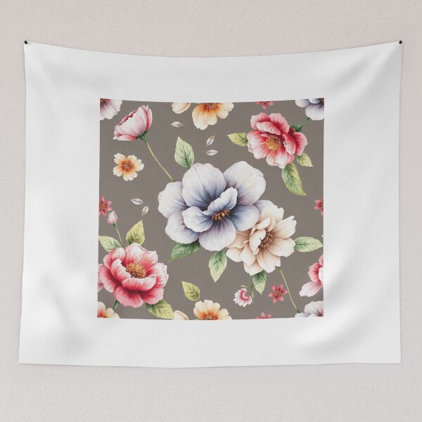 Item preview, Watercolor Vintage Floral Pattern Design designed and sold by hjian8219.