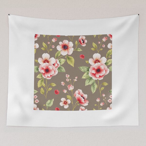 Item preview, Watercolor Vintage Floral Pattern Design designed and sold by hjian8219.