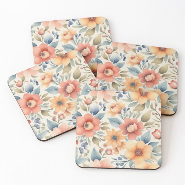 Item preview, Watercolor Vintage Floral Pattern Design designed and sold by hjian8219.