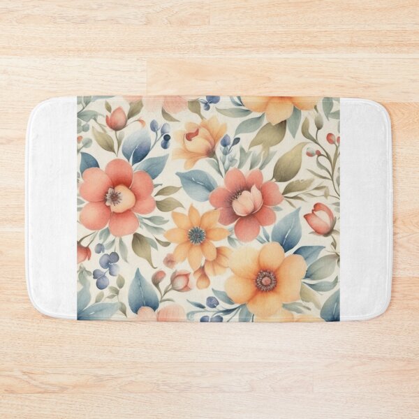 Item preview, Watercolor Vintage Floral Pattern Design designed and sold by hjian8219.