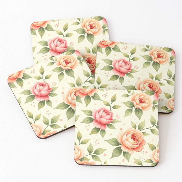 Item preview, Watercolor Vintage Floral Pattern Design designed and sold by hjian8219.