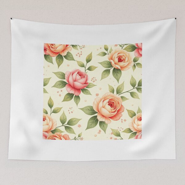 Item preview, Watercolor Vintage Floral Pattern Design designed and sold by hjian8219.
