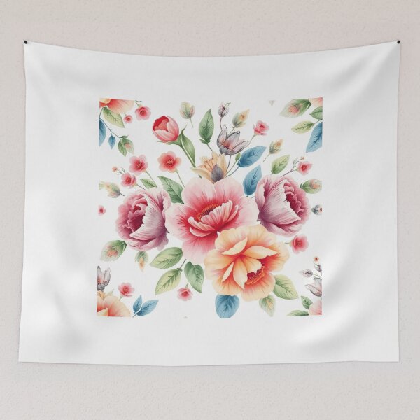 Item preview, Watercolor Vintage Floral Pattern Design designed and sold by hjian8219.