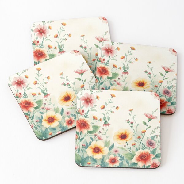 Item preview, Watercolor Vintage Floral Pattern Design designed and sold by hjian8219.