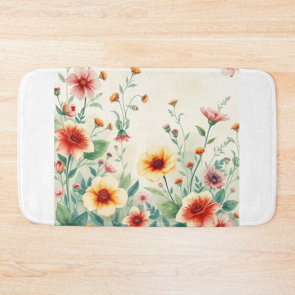 Item preview, Watercolor Vintage Floral Pattern Design designed and sold by hjian8219.