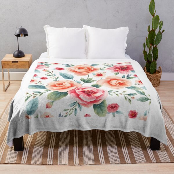 Item preview, Watercolor Vintage Floral Pattern Design designed and sold by hjian8219.