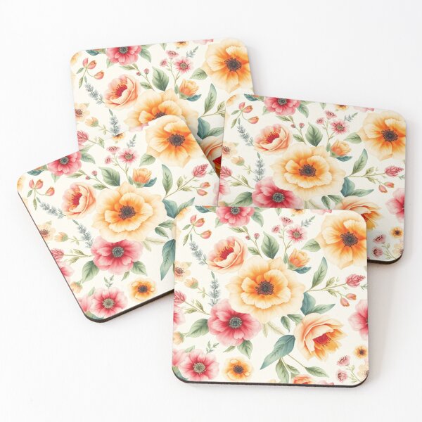 Item preview, Watercolor Vintage Floral Pattern Design designed and sold by hjian8219.