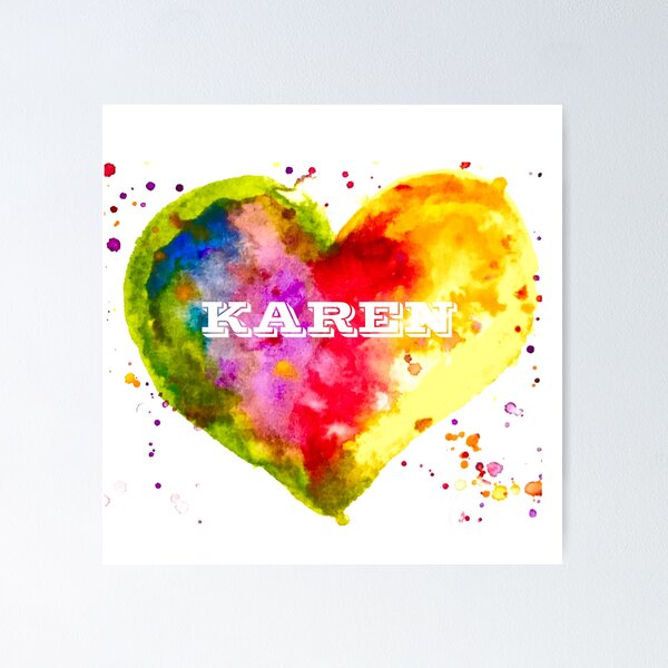 Item preview, Karen Name Girl Rainbow designed and sold by Monika Howarth.