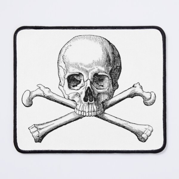 Item preview, Skull and Crossbones Illustration designed and sold by HawthorneFlame.