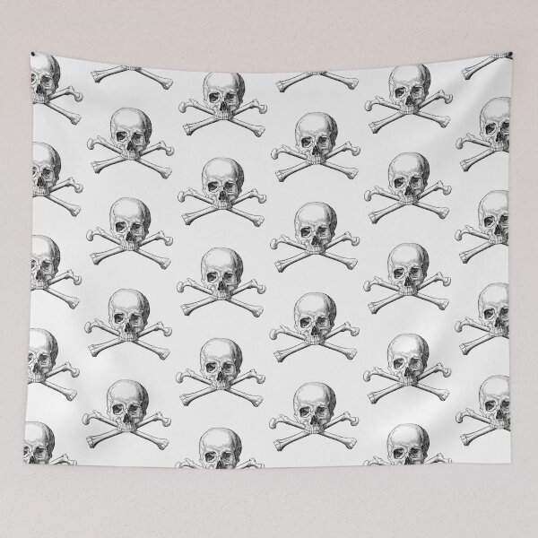 Item preview, Skull and Crossbones Illustration designed and sold by HawthorneFlame.