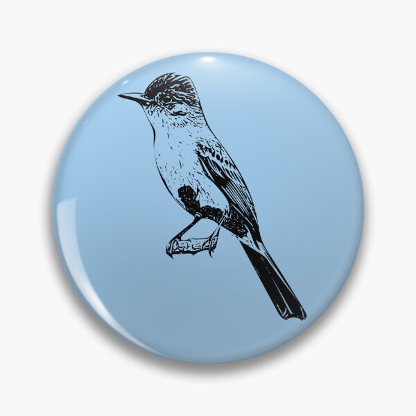 Item preview, Dusky-capped Flycatcher Black Design  designed and sold by designsasstultd.
