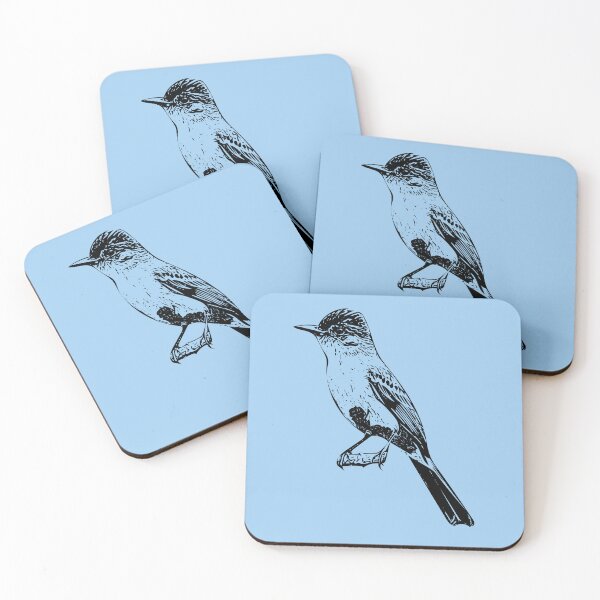 Item preview, Dusky-capped Flycatcher Black Design  designed and sold by designsasstultd.