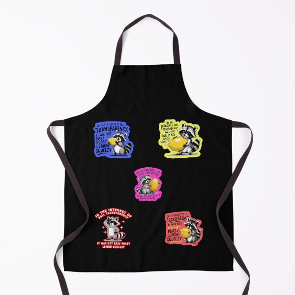 Item preview, Easy Peasy Lemon Squeezy Raccoon  designed and sold by WoodburyLake.