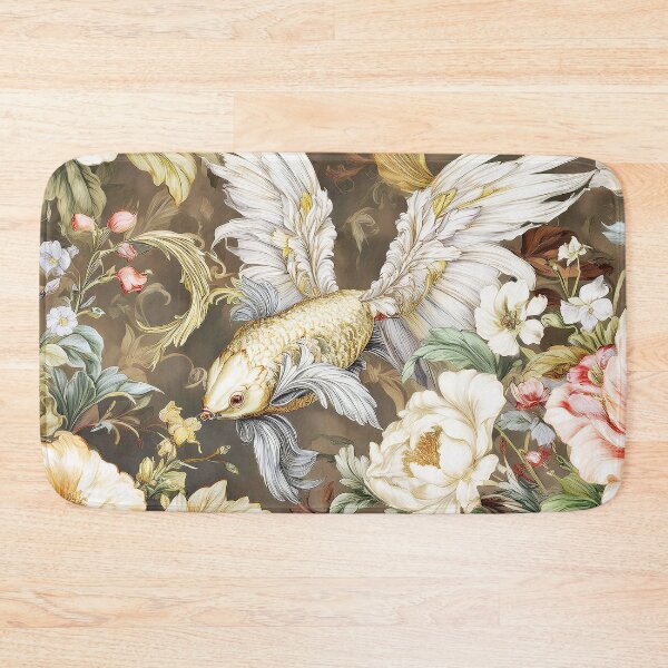 Item preview, Pattern of Flowers and Fish with Wings designed and sold by Flower Magic .