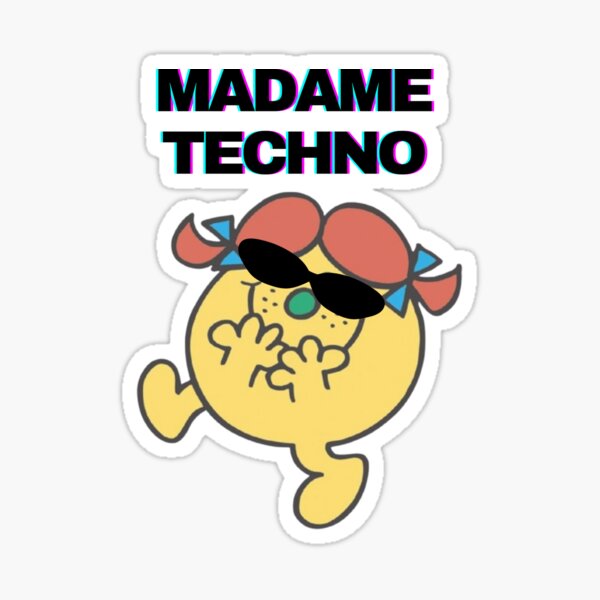 Artikel-Vorschau von Madame Techno | Coole Ikone für Electro-Fans, designt und verkauft von BERLIN-WAVE.
